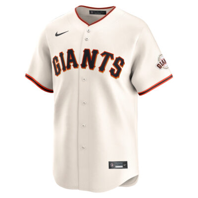 Alternative view of Mike Yastrzemski San Francisco Giants Cream Home Limited Jersey - All Stitched