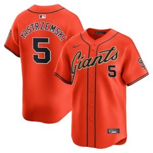 Mike Yastrzemski San Francisco Giants Orange Alternate Limited Jersey - All Stitched