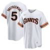 Mike Yastrzemski San Francisco Giants White Cooperstown Collection Jersey - All Stitched