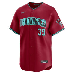 Alternative view of Corbin Burnes Arizona Diamondbacks Red Alternate Limited Jersey - All Stitched