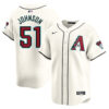 Randy Johnson Arizona Diamondbacks Cream Home Limited Jersey - All Stitched