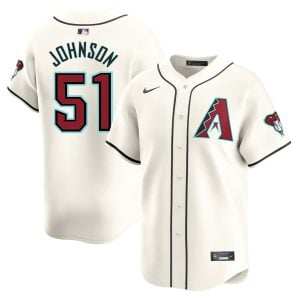 Randy Johnson Arizona Diamondbacks Cream Home Limited Jersey - All Stitched