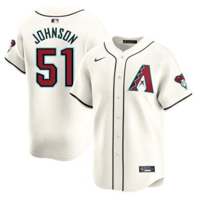 Randy Johnson Arizona Diamondbacks Cream Home Limited Jersey - All Stitched