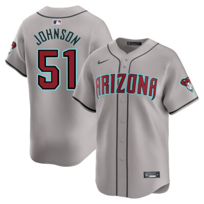 Randy Johnson Arizona Diamondbacks Grey Road Limited Jersey - All Stitched