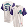 Randy Johnson Arizona Diamondbacks White 1998-06 Cooperstown Jersey - All Stitched
