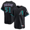 Randy Johnson Arizona Diamondbacks Black 1998-06 Cooperstown Jersey - All Stitched