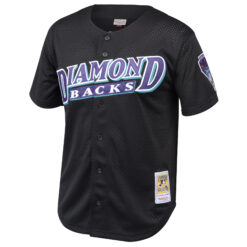 Alternative view of Randy Johnson Arizona Diamondbacks Black Cooperstown Throwback Jersey - All Stitched