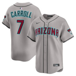 Corbin Carroll Arizona Diamondbacks Grey Road Limited Jersey - All Stitched