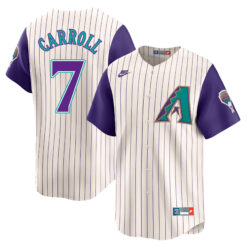 Corbin Carroll Arizona Diamondbacks White 1998-06 Cooperstown Jersey - All Stitched
