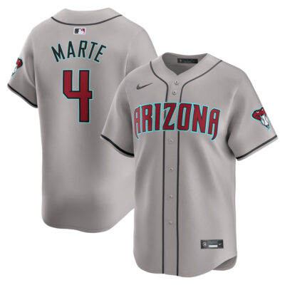 Ketel Marte Arizona Diamondbacks Grey Road Limited Jersey - All Stitched