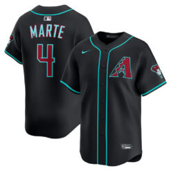 Ketel Marte Arizona Diamondbacks Black Alternate Limited Jersey - All Stitched