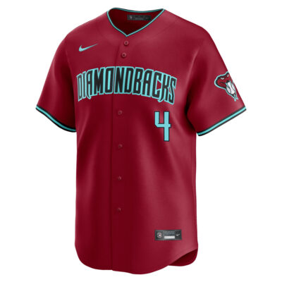 Alternative view of Ketel Marte Arizona Diamondbacks Red Alternate Limited Jersey - All Stitched