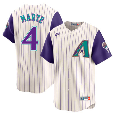 Ketel Marte Arizona Diamondbacks White 1998-06 Cooperstown Jersey - All Stitched