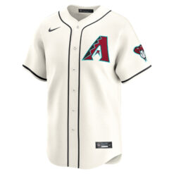 Alternative view of Zac Gallen Arizona Diamondbacks Cream Home Limited Jersey - All Stitched