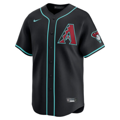 Alternative view of Zac Gallen Arizona Diamondbacks Black Alternate Limited Jersey - All Stitched