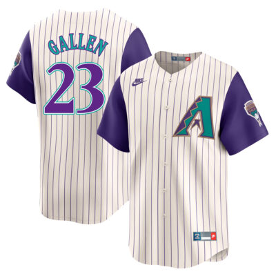 Zac Gallen Arizona Diamondbacks White 1998-06 Cooperstown Jersey - All Stitched