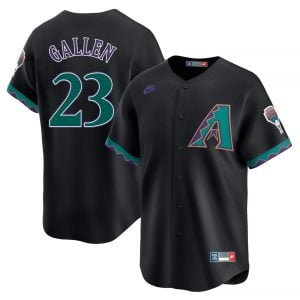 Zac Gallen Arizona Diamondbacks Black 1998-06 Cooperstown Jersey - All Stitched
