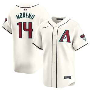 Gabriel Moreno Arizona Diamondbacks Cream Home Limited Jersey - All Stitched