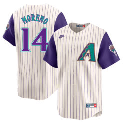 Gabriel Moreno Arizona Diamondbacks White 1998-06 Cooperstown Jersey - All Stitched