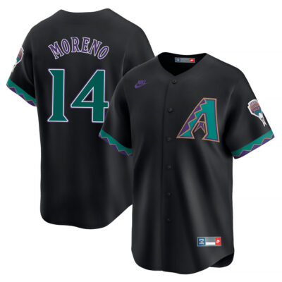 Gabriel Moreno Arizona Diamondbacks Black 1998-06 Cooperstown Jersey - All Stitched