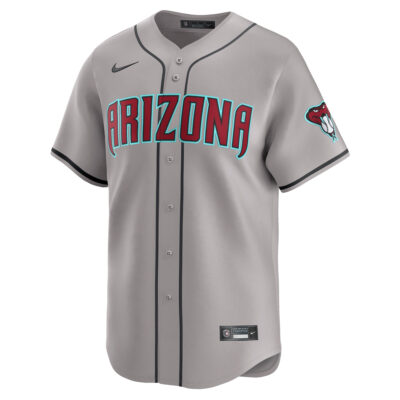 Alternative view of Jordan Lawlar Arizona Diamondbacks Grey Road Limited Jersey - All Stitched