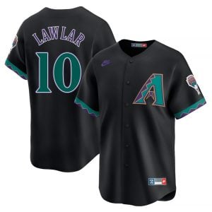 Jordan Lawlar Arizona Diamondbacks Black 1998-06 Cooperstown Jersey - All Stitched