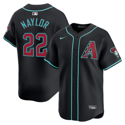 Josh Naylor Arizona Diamondbacks Black Alternate Limited Jersey - All Stitched