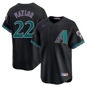 Josh Naylor Arizona Diamondbacks Black 1998-06 Cooperstown Jersey - All Stitched