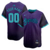 Custom Arizona Diamondbacks Purple 2025 City Connect Limited Jersey - All Stitched