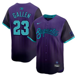 Zac Gallen Arizona Diamondbacks Purple 2025 City Connect Limited Jersey - All Stitched