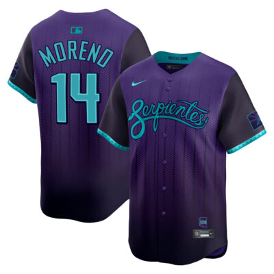 Gabriel Moreno Arizona Diamondbacks Purple 2025 City Connect Limited Jersey - All Stitched