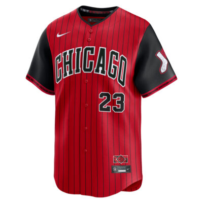 Alternative view of Andrew Benintendi Chicago White Sox Red Black 2025 City Connect Limited Jersey - All Stitched