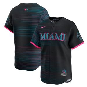 Miami Marlins Black 2025 City Connect Limited Jersey - All Stitched