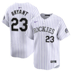 Kris Bryant Colorado Rockies White Home Limited Jersey - All Stitched