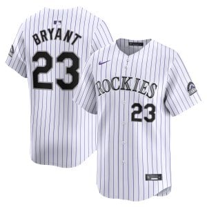 Kris Bryant Colorado Rockies White Home Limited Jersey - All Stitched