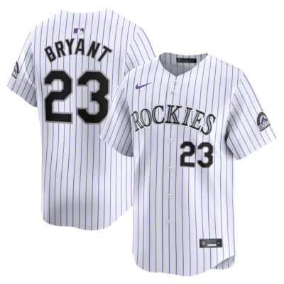 Kris Bryant Colorado Rockies White Home Limited Jersey - All Stitched
