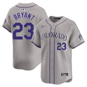 Kris Bryant Colorado Rockies Grey Road Limited Jersey - All Stitched