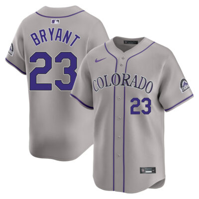 Kris Bryant Colorado Rockies Grey Road Limited Jersey - All Stitched
