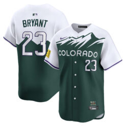 Kris Bryant Colorado Rockies Green 2022 City Connect Limited Jersey - All Stitched