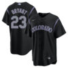 Kris Bryant Colorado Rockies Black Alternate Jersey - All Stitched