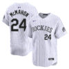 Ryan McMahon Colorado Rockies White Home Limited Jersey - All Stitched