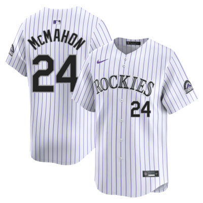 Ryan McMahon Colorado Rockies White Home Limited Jersey - All Stitched
