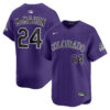 Ryan McMahon Colorado Rockies Purple Alternate Limited Jersey - All Stitched
