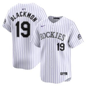 Charlie Blackmon Colorado Rockies White Home Limited Jersey - All Stitched