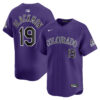 Charlie Blackmon Colorado Rockies Purple Alternate Limited Jersey - All Stitched