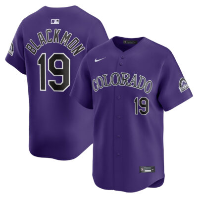 Charlie Blackmon Colorado Rockies Purple Alternate Limited Jersey - All Stitched