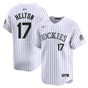 Todd Helton Colorado Rockies White Home Limited Jersey - All Stitched