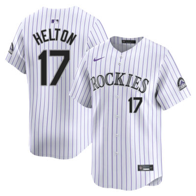 Todd Helton Colorado Rockies White Home Limited Jersey - All Stitched