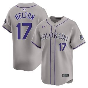 Todd Helton Colorado Rockies Grey Road Limited Jersey - All Stitched