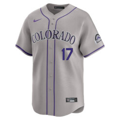 Alternative view of Todd Helton Colorado Rockies Grey Road Limited Jersey - All Stitched